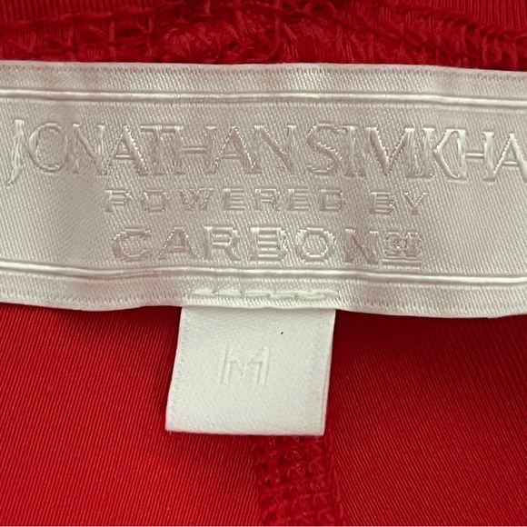 Jonathan Simkhai Cross over sexy red Renee leggings - Picture 3 of 4